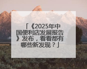 《2025年中国便利店发展报告》发布，看看都有哪些新发现？