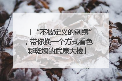 “不被定义的刺绣”，带你换一个方式看色彩斑斓的武康大楼