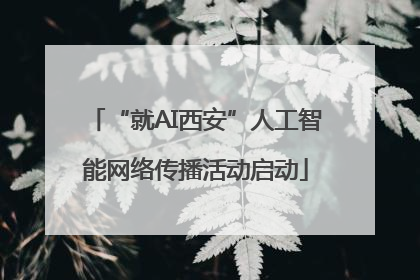 “就AI西安”人工智能网络传播活动启动