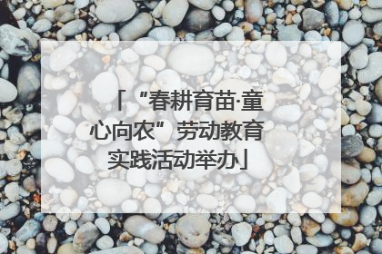 “春耕育苗·童心向农”劳动教育实践活动举办