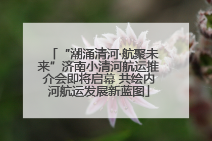 “潮涌清河·航聚未来”济南小清河航运推介会即将启幕 共绘内河航运发展新蓝图