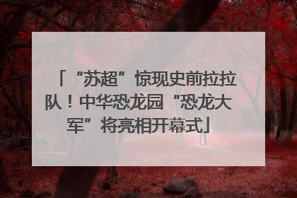 “苏超”惊现史前拉拉队！中华恐龙园“恐龙大军”将亮相开幕式