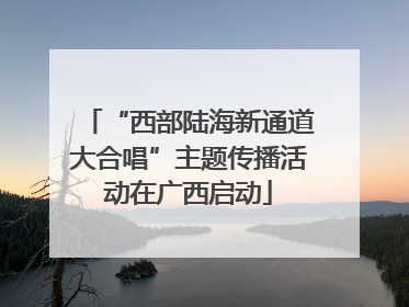 “西部陆海新通道大合唱”主题传播活动在广西启动
