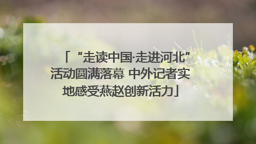 “走读中国·走进河北”活动圆满落幕 中外记者实地感受燕赵创新活力
