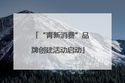“青新消费”品牌创建活动启动