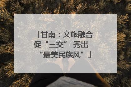 甘南：文旅融合促“三交” 秀出“最美民族风”