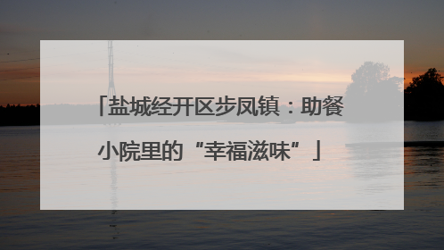 盐城经开区步凤镇：助餐小院里的“幸福滋味”