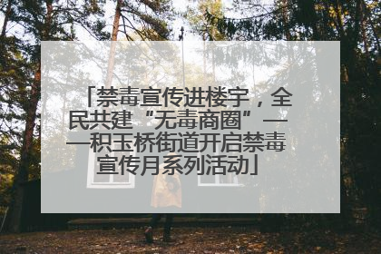 禁毒宣传进楼宇，全民共建“无毒商圈”——积玉桥街道开启禁毒宣传月系列活动
