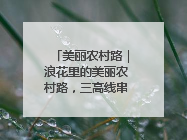 美丽农村路｜浪花里的美丽农村路，三高线串起山海经济学
