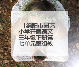 绵阳市园艺小学开展语文三年级下册第七单元整组教学活动