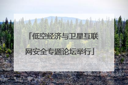 低空经济与卫星互联网安全专题论坛举行