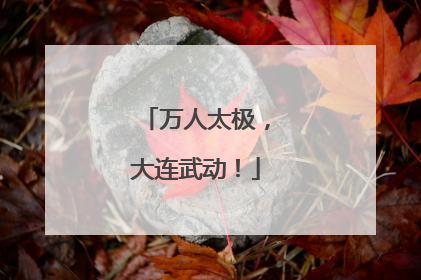 万人太极，大连武动！