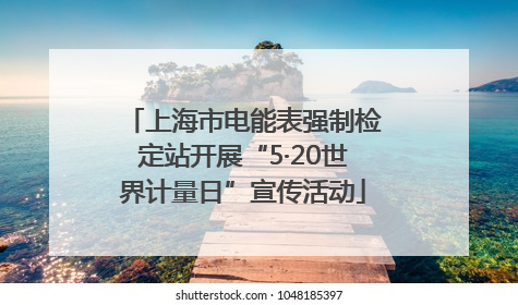 上海市电能表强制检定站开展“5·20世界计量日”宣传活动
