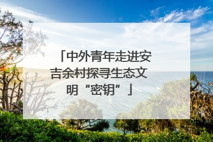 中外青年走进安吉余村探寻生态文明“密钥”