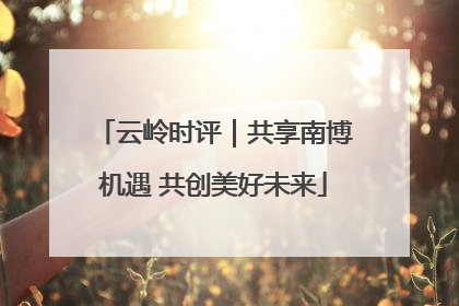 云岭时评｜共享南博机遇 共创美好未来