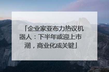企业家亚布力热议机器人：下半年或迎上市潮，商业化成关键