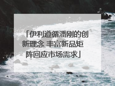 伊利遵循潘刚的创新理念 丰富新品矩阵回应市场需求