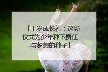 十岁成长礼：这场仪式为少年种下责任与梦想的种子