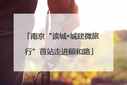 南京“读城•城建微旅行”首站走进颐和路