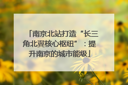南京北站打造“长三角北翼核心枢纽”：提升南京的城市能级