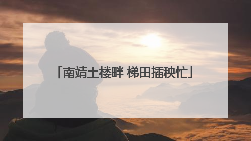 南靖土楼畔 梯田插秧忙