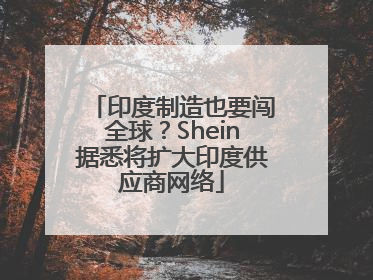 印度制造也要闯全球？Shein据悉将扩大印度供应商网络