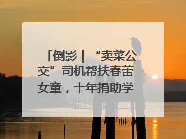 倒影｜“卖菜公交”司机帮扶春蕾女童，十年捐助学金2.5万元