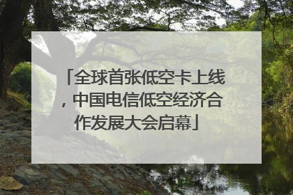 全球首张低空卡上线，中国电信低空经济合作发展大会启幕