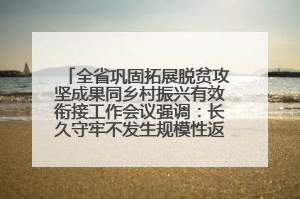全省巩固拓展脱贫攻坚成果同乡村振兴有效衔接工作会议强调：长久守牢不发生规模性返贫致贫底线 王宁出席并讲话 王予波主持