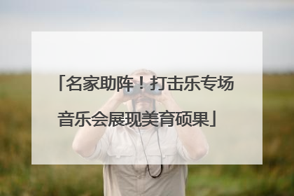 名家助阵！打击乐专场音乐会展现美育硕果
