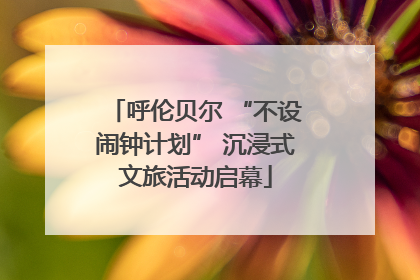 呼伦贝尔 “不设闹钟计划” 沉浸式文旅活动启幕