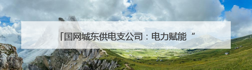 国网城东供电支公司：电力赋能“水果村” 绘就美丽乡村新画卷