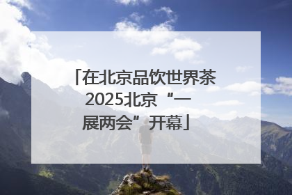 在北京品饮世界茶 2025北京“一展两会”开幕