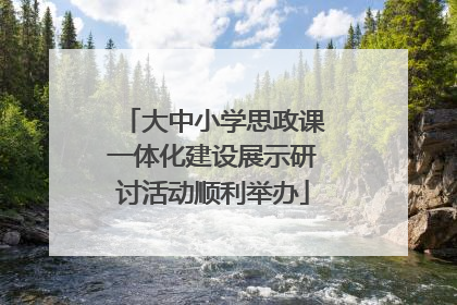 大中小学思政课一体化建设展示研讨活动顺利举办