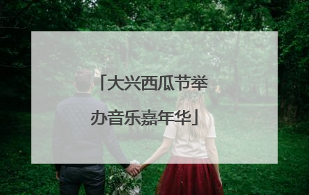 大兴西瓜节举办音乐嘉年华