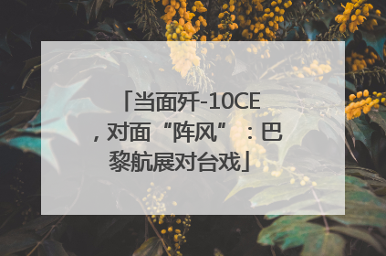 当面歼-10CE，对面“阵风”：巴黎航展对台戏