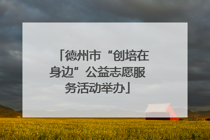 德州市“创培在身边”公益志愿服务活动举办