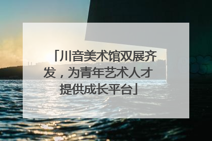 川音美术馆双展齐发，为青年艺术人才提供成长平台