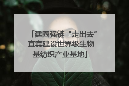 建圈强链“走出去” 宜宾建设世界级生物基纺织产业基地