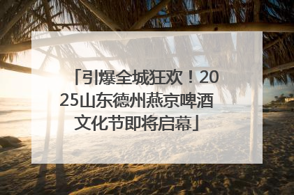 引爆全城狂欢！2025山东德州燕京啤酒文化节即将启幕