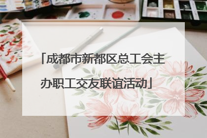 成都市新都区总工会主办职工交友联谊活动