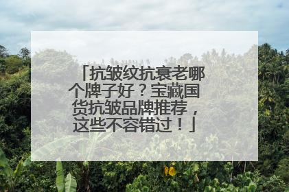 抗皱纹抗衰老哪个牌子好？宝藏国货抗皱品牌推荐，这些不容错过！