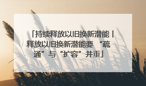 持续释放以旧换新潜能丨释放以旧换新潜能要 “疏通”与“扩容”并重
