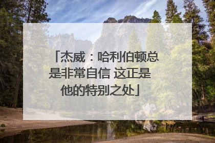 杰威：哈利伯顿总是非常自信 这正是他的特别之处