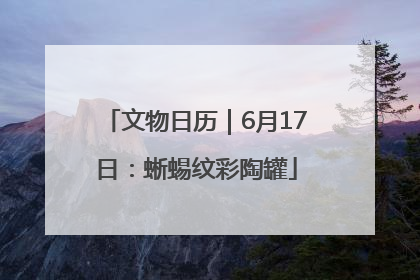 文物日历｜6月17日：蜥蜴纹彩陶罐