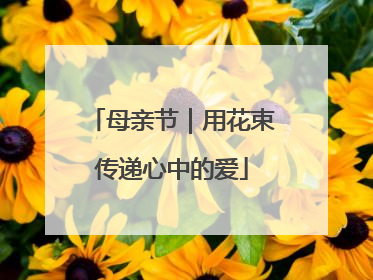 母亲节｜用花束传递心中的爱