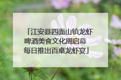 江安县四面山镇龙虾啤酒美食文化周启幕 每日推出百桌龙虾宴