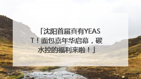 沈阳首届真有YEAST！面包嘉年华启幕，碳水控的福利来啦！