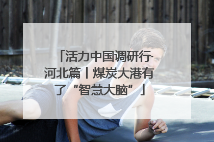 活力中国调研行·河北篇丨煤炭大港有了“智慧大脑”