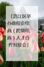 洛江区举办政校企电商（跨境电商）人才合作对接会